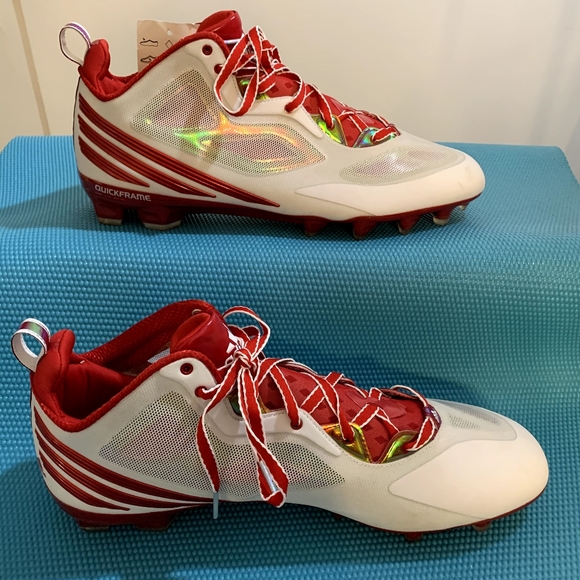 Adidas RGIII RG3 Size 15 Quick Frame Men's Football Cleats White Red C76205 - Picture 8 of 11